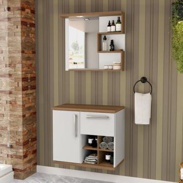 Imagem de Gabinete para Banheiro com Espelheira Veneza - Móveis Bosi