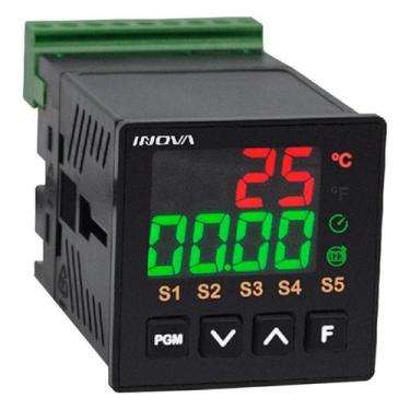 Imagem de Controlador De Temperatura Digital 85-250VCA Inova, Preto