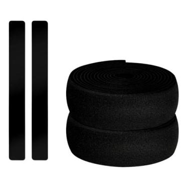 Imagem de Fita De Guidão Speed Eva Super Confortável Macia Preto Conforto Par Mt