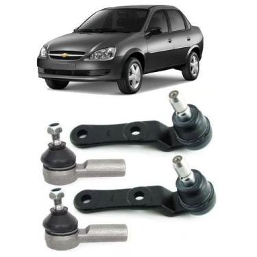 Imagem de 2 Pivô Bandeja + 2 Terminal Direção Corsa Classic 2010 2011 - G&H