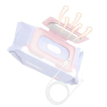 Imagem de Capa Aquecedora de Lenços Umedecidos, Aquecedor de Lenços Umedecidos para Bebês, Dispensador de Lenços Umedecidos, Acessório de Cuidados Com o bebê de 12x8cm, Lenços Umedecidos