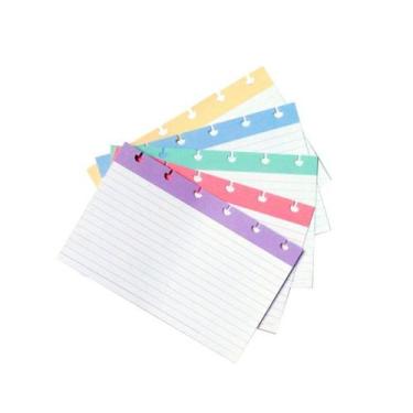 Imagem de Ficha Pautada Grande 13x18cm Caderno Inteligente Compatível - Papelari