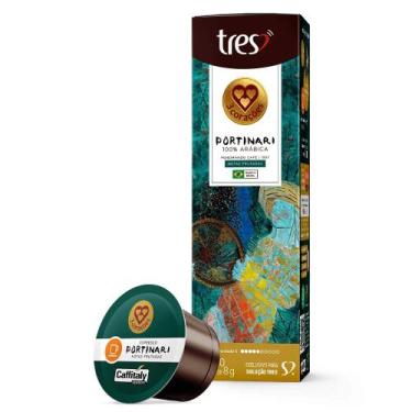 Imagem de Cápsula de Café Espresso Portinari Peneirando Café TRES 3 Corações