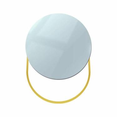 Imagem de Espelho Funcional Pratic Circle Dourado 65X55Cm Redondo - E2G Design