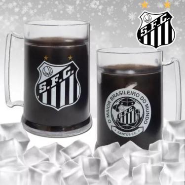 Imagem de Caneca De Gel Santos Futebol Clube Ideal Para Torcedores Presente Para