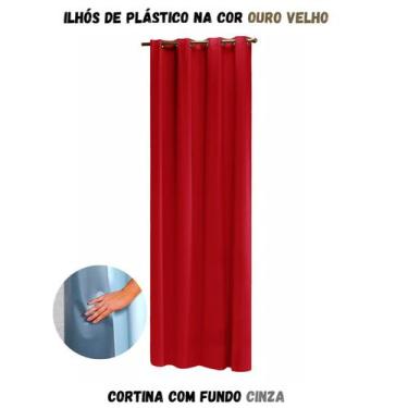 Imagem de Cortina Blackout para Sala ou Quarto PVC (plástico) UMA FOLHA Rústica 