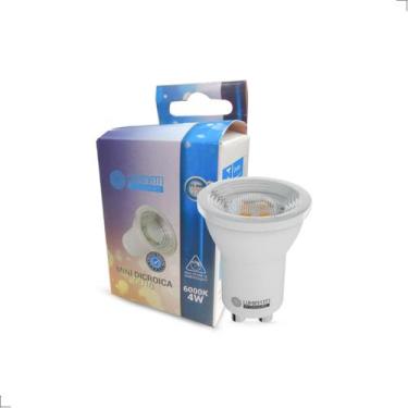 Imagem de Lâmpada De Led Mini Dicroica Gu10 4w - LUMINATTI, Branco-Frio 6000k