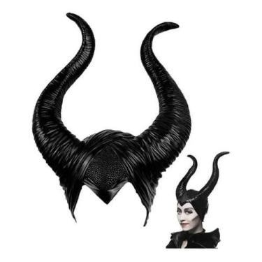 Imagem de Máscara Touca Malévola Chifre Maleficent Feminina Cor Preto - Mhr