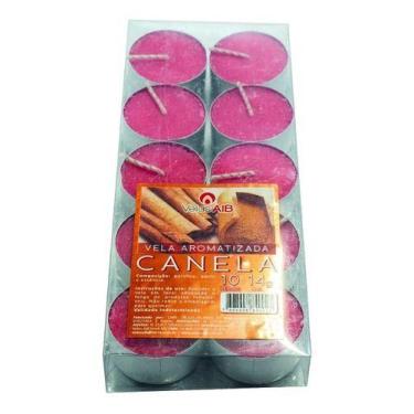 Imagem de Aib Vela Rechaud Aromatica Canela C/ 10un 14g Vermelho - AIB VELAS