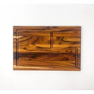 Imagem de Tábua Encanto P 29,5x19,5cm em Teca - Encanto Laser