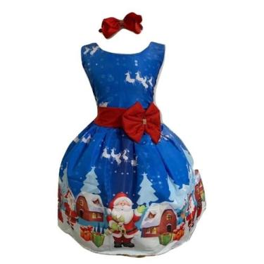 Imagem de Vestido Infantil Temático Natal Papai Noel - Pequenos Encantos Baby, A