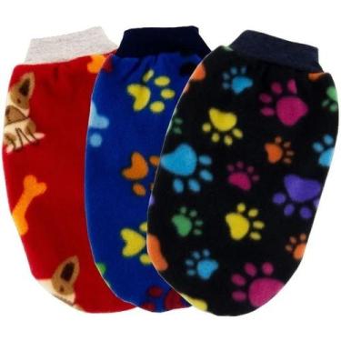 Imagem de Kit C/3 Roupinhas Soft Inverno Cores Diversas Para Cachorro - Neewplac