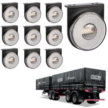 Imagem de 10 Lanterna Lateral Noma LED Cristal 85mm c/ Sup. - Conect. - DW Compo