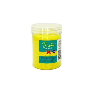 Imagem de Glitter para Balões Brilho Poliéster 100 g - Ref. 7084 - Amarelo Neon 