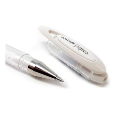 Imagem de Caneta Gel Signo Angelic Color BRANCA Dermatológica Uni-ball