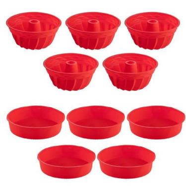 Imagem de Jogo Forma Silicone Espiral + Forma Redonda Sortida - 10Un - QUALITY H