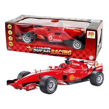 Imagem de Carrinho F1 Fricção Pullback Superracing Com Luz Som Ferrari - DM Toys