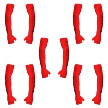 Imagem de Manguito Adulto Com Polegar Pro Tork  5 Unidades, Vermelho, Único