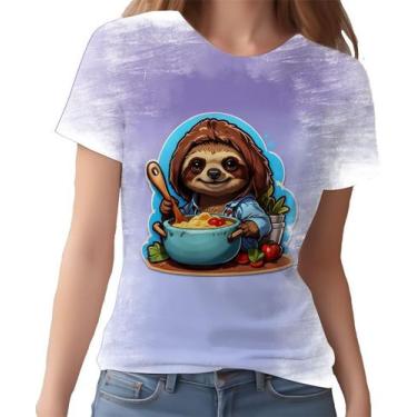 Imagem de Camiseta Camisa Tshirt Chefe Preguiça Cozinheira Cozinha 2 - Enjoy Sho