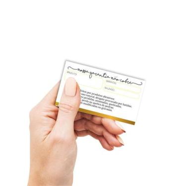 Imagem de Cartão Certificado de Garantia - Bijouteria - Jóias - 100  unidades - 