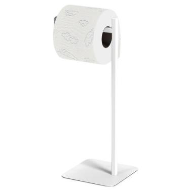 Imagem de Porta Papel Higiênico Branco De Chão Para Banheiro S.Nice - ShopForte