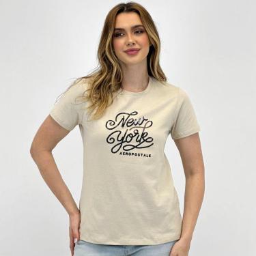 Imagem de Camiseta Aéropostale com Lantejoula Manga Curta Feminina-Feminino