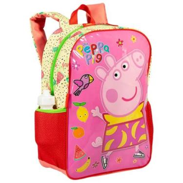 Imagem de Mochila Escolar Infantil Tam G Menina Peppa Fruits Oficial Sestini Ros