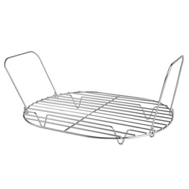 Imagem de WHSSFINE Grelha para Assar e Vapor Em Aço Inoxidável Compatível com Ninja Foodi Possible Cooker Pro 8,5 Qt Mc1000, Mc1001, Mc1010 Series Panela Elétrica de Cozimento Lento Oval Chrome Pack (1)