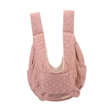 Imagem de Gralara Pet Chest Bag Puppy Mochila Respirável Moda Versátil Decorativo Prático Confortável Mochila Transportadora de Gatos Pets Pack, Rosa