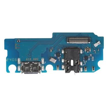 Imagem de BESJMYT Substituição da porta de carregamento para Samsung Galaxy A12 USB Dock Dock Conector Tipo-C Placa de cabo flexível com entrada de microfone, fone de ouvido, porta de microfone, reparo para