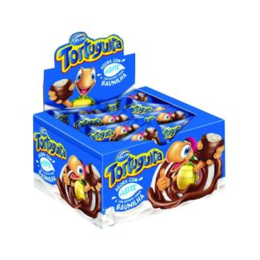 Imagem de Chocolate Tortuguita Sabor Baunilha Display 24x15,5 372g Arcor