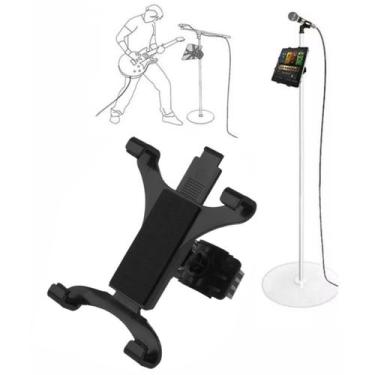 Imagem de Suporte de Tablet 7 a 10 Polegadas para Pedestal de Microfone Músicos 