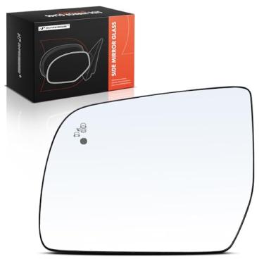 Imagem de A-Premium Vidro espelhado não aquecido do lado esquerdo do motorista com placa de suporte - compatível com Ford Ranger Lariat 2019 2020 2021 2022 2023 - Espelho plano de visão lateral externa com