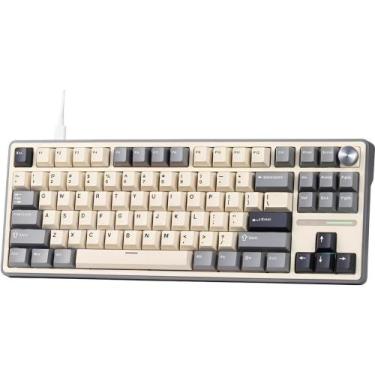 Imagem de Teclado Mecanico Royal Kludge RK87 Pro 75% USB-C Switch Brow, Half Gre