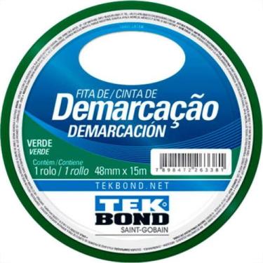Imagem de Fita Demarcao Solo Tek 48Mmx15M-Verde - TEK BOND