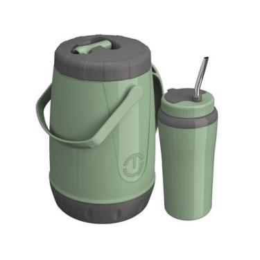 Imagem de Kit Tereré Garrafa Térmica 2,5 Litros + Copo Térmico 650ml + Bomba Ino