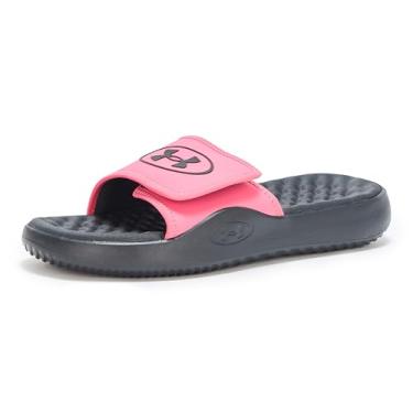 Imagem de Under Armour Sandália feminina Ignite Pro 8 Slide, (672) Super rosa/preto/super rosa, 37