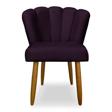 Imagem de Cadeira Flor De Luxo Para Mesa De Jantar - Balaqui Decor Cor:roxo Roxo