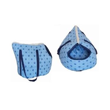 Imagem de Kit Transporte de cães, Bolsa Colchonete para cães, Impermeavel Top Realeza Azul