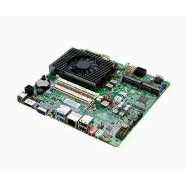 Imagem de 1 peça peças de equipamento de escritório i5-6300u Mini-ITX placa-mãe 6º núcleo Intel CPU IPC SBC Embedded Ultra-Thin Mainboard com 6COM LAN DC12V DDR3L 6USB LVDS VGA