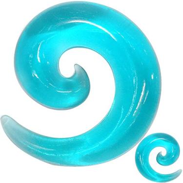 Imagem de 8G, 3 mm, 6G, 4 mm, 4G, 5 mm, 2G, 6 mm, 0G, 8 mm, 00G, 10 mm, 1/2 12 mm, alargador de orelha espiral para orelhas, Acrílico,