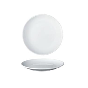 Imagem de Prato de osso de disco branco de porcelana sintética, prato de arroz frito de fast food - 8110; disco branco de 25,4 cm