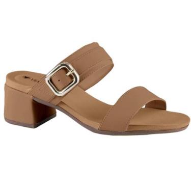 Imagem de Sandalia via uno salto bloco ref 889004siavv feminino, Marrom, 37