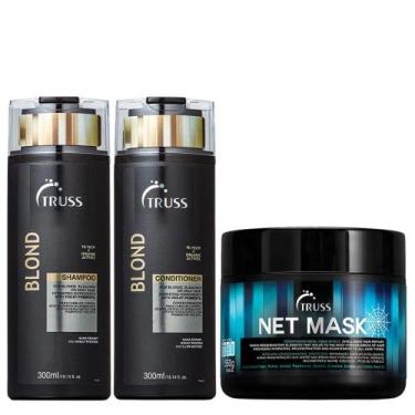 Imagem de Truss Blond Kit Shampoo Condicionador e Net Mask 500g