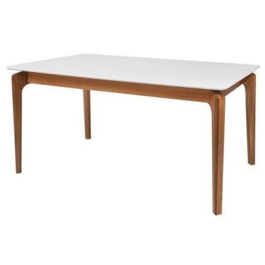 Imagem de Mesa de Jantar 4 Lugares Retangular Tampo MadeiraMaciça/MDF Portugal -