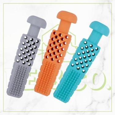 Imagem de Kit Mordedor Escova de Dentes Pet e Creme Dental Pet Clean, Sortido&Ne