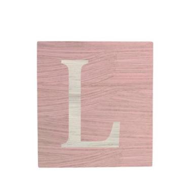 Imagem de Cubo Rosa Bebê Letra Branca Festa Chá de Bebê Decoração 8x8x8 Cm Mdf M