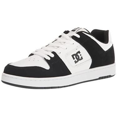 Imagem de DC Tênis masculino casual de skate Manteca 4, Branco/preto, 5.5