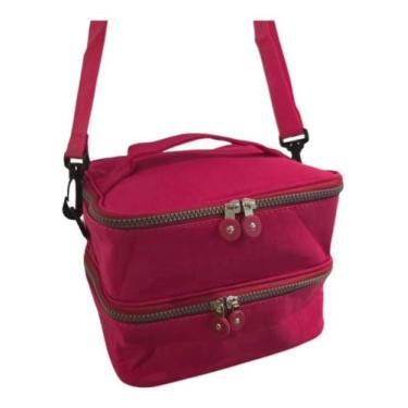 Imagem de Bolsa Térmica Transversal Unissex 2 Andares Trabalho Viagem - Alwy