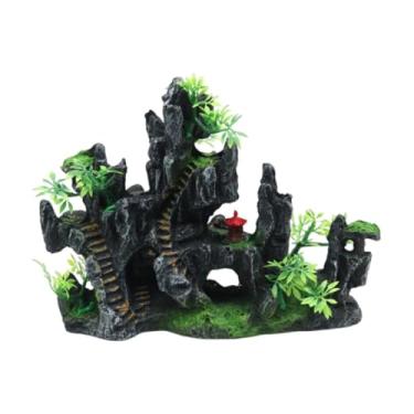 Imagem de Ioensy Aquário Decoração de cockery, decoração de tanques de peixes, acessórios para paisagismo, ornamento de paisagem de tanques de peixes de resina para